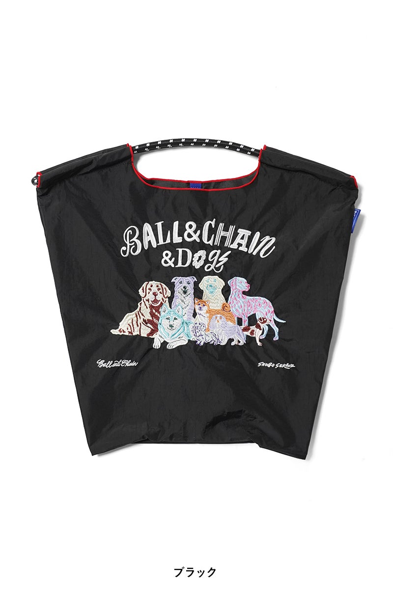 Ball & Chain(ボールアンドチェーン) S.BALL&CHAIN&DOGS(M) ショウゴセキネ ボールアンドチェーン＆ドッグス(M) ショッピングバック トートバッグ 323005