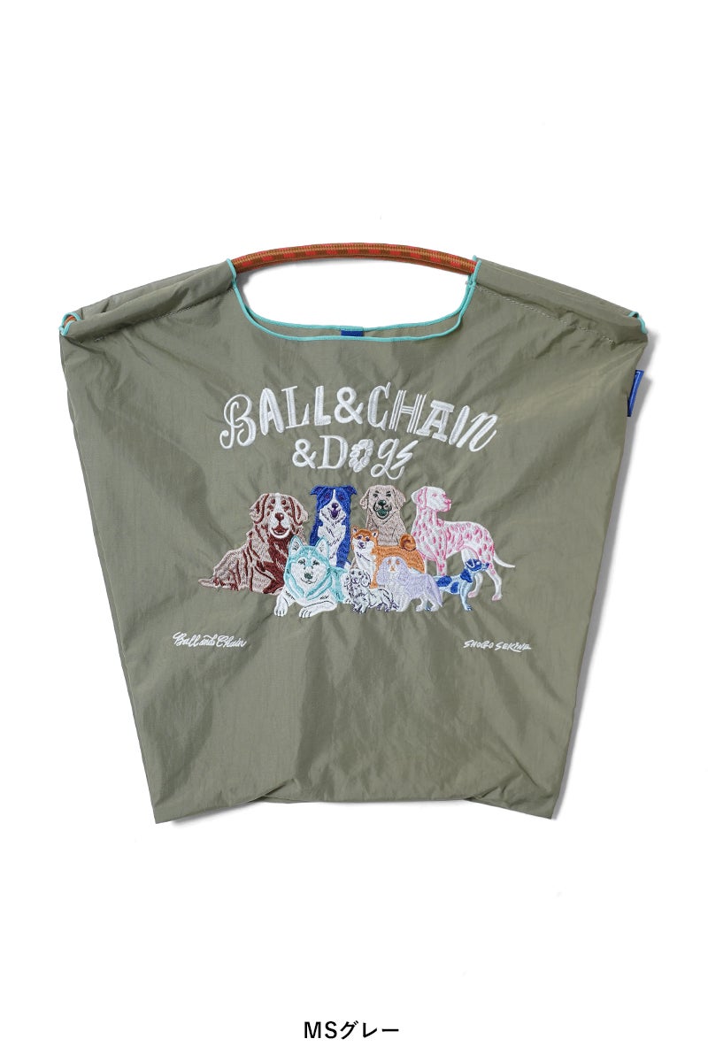 Ball & Chain(ボールアンドチェーン) S.BALL&CHAIN&DOGS(M) ショウゴセキネ ボールアンドチェーン＆ドッグス(M) ショッピングバック トートバッグ 323005