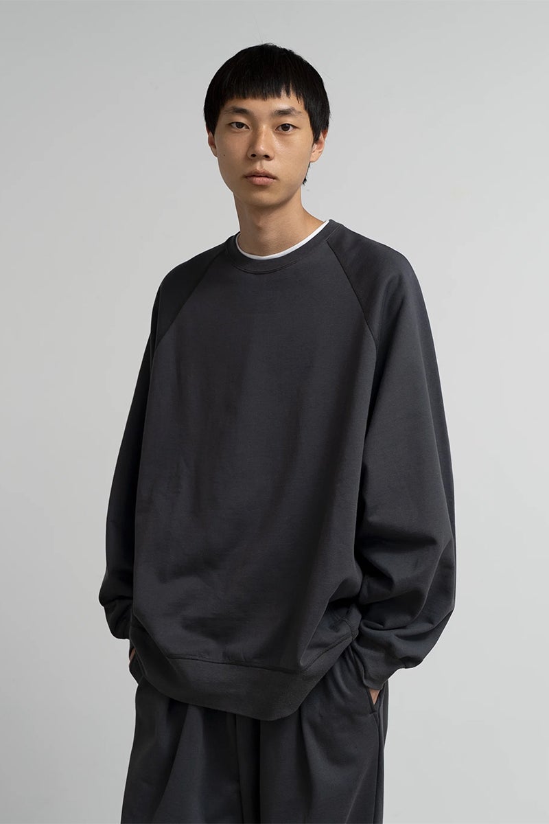 Graphpaper(グラフペーパー) Hard Terry Crew Neck Sweat ハードテリークルーネックスウェット GM263-70208B