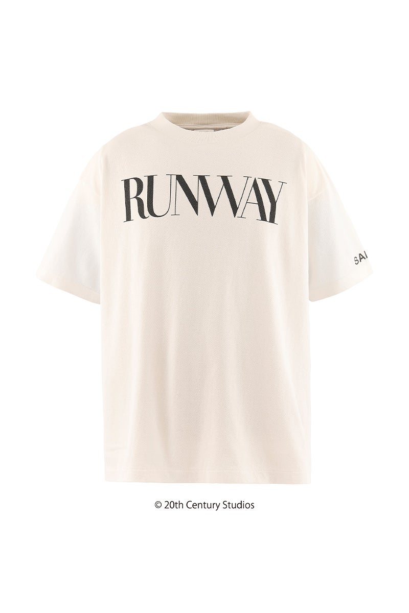 SAINT Mxxxxxx(セントマイケル) SM-MK1-0000-K01 / TDWP_SS TEE / RUNWAY / WHITE プラダを着た悪魔 Tシャツ