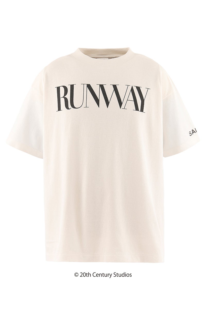 SAINT Mxxxxxx(セントマイケル) SM-MK1-0000-K01 / TDWP_SS TEE / RUNWAY / WHITE プラダを着た悪魔 Tシャツ