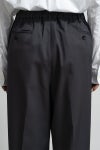 Graphpaper(グラフペーパー) Scale Off Wool Wide Slacks スケールオフウールワイドスラックス GM263-40184B