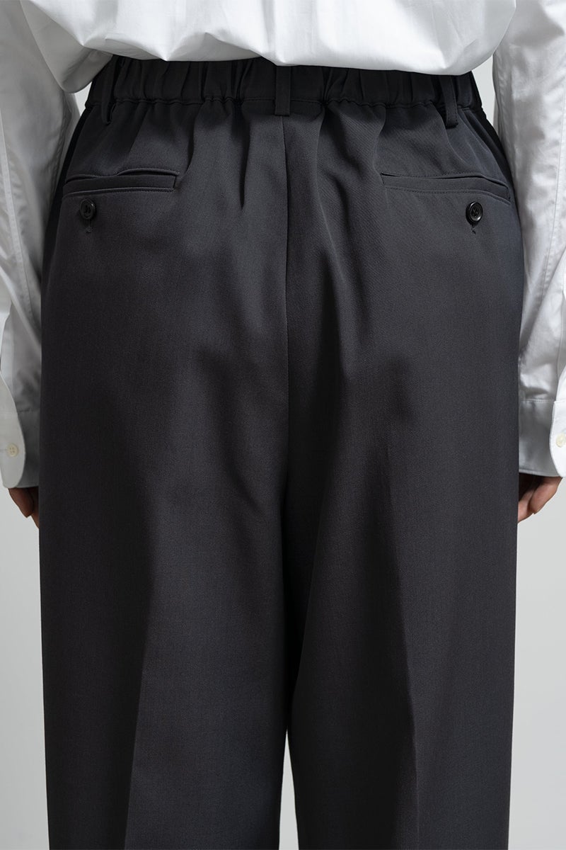Graphpaper(グラフペーパー) Scale Off Wool Wide Slacks スケールオフウールワイドスラックス GM263-40184B