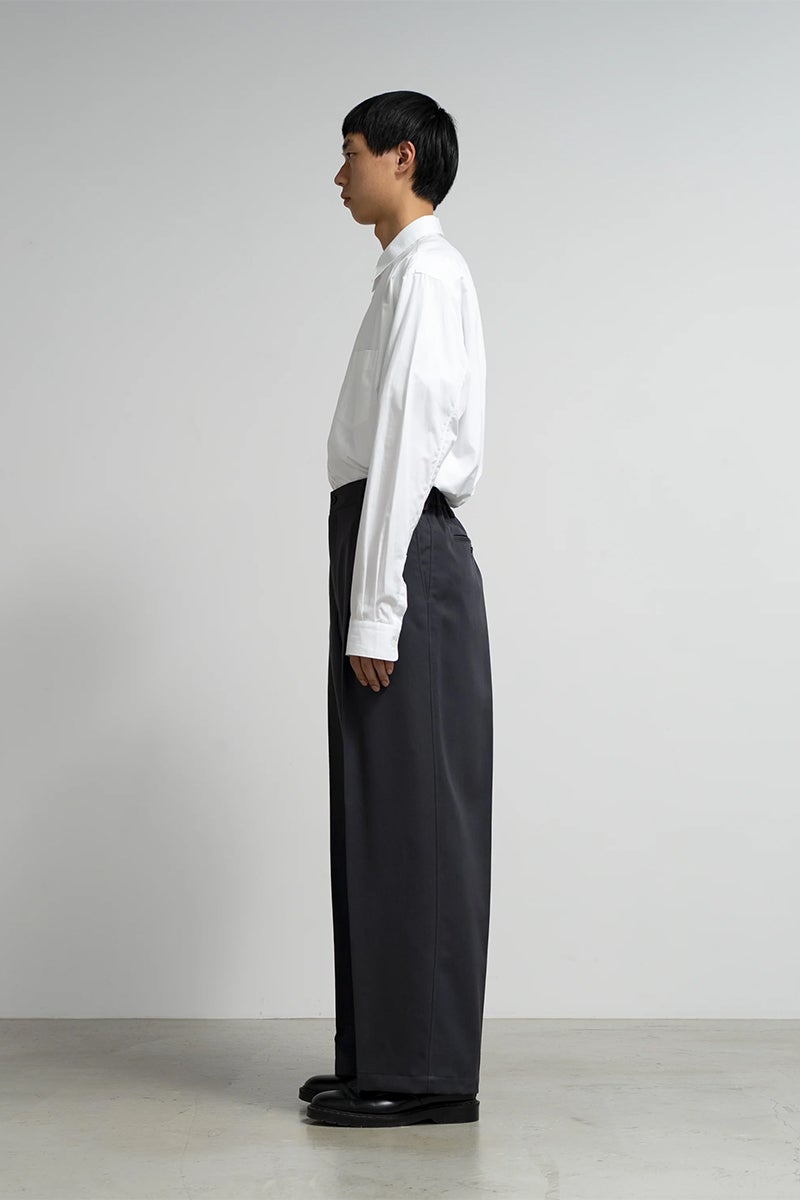 Graphpaper(グラフペーパー) Scale Off Wool Wide Slacks スケールオフウールワイドスラックス GM263-40184B