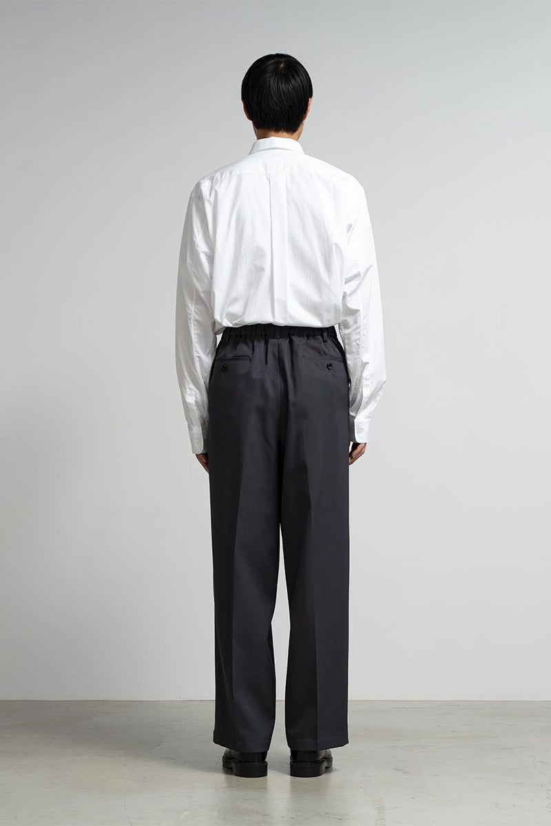 Graphpaper(グラフペーパー) Scale Off Wool Wide Slacks スケールオフウールワイドスラックス GM263-40184B