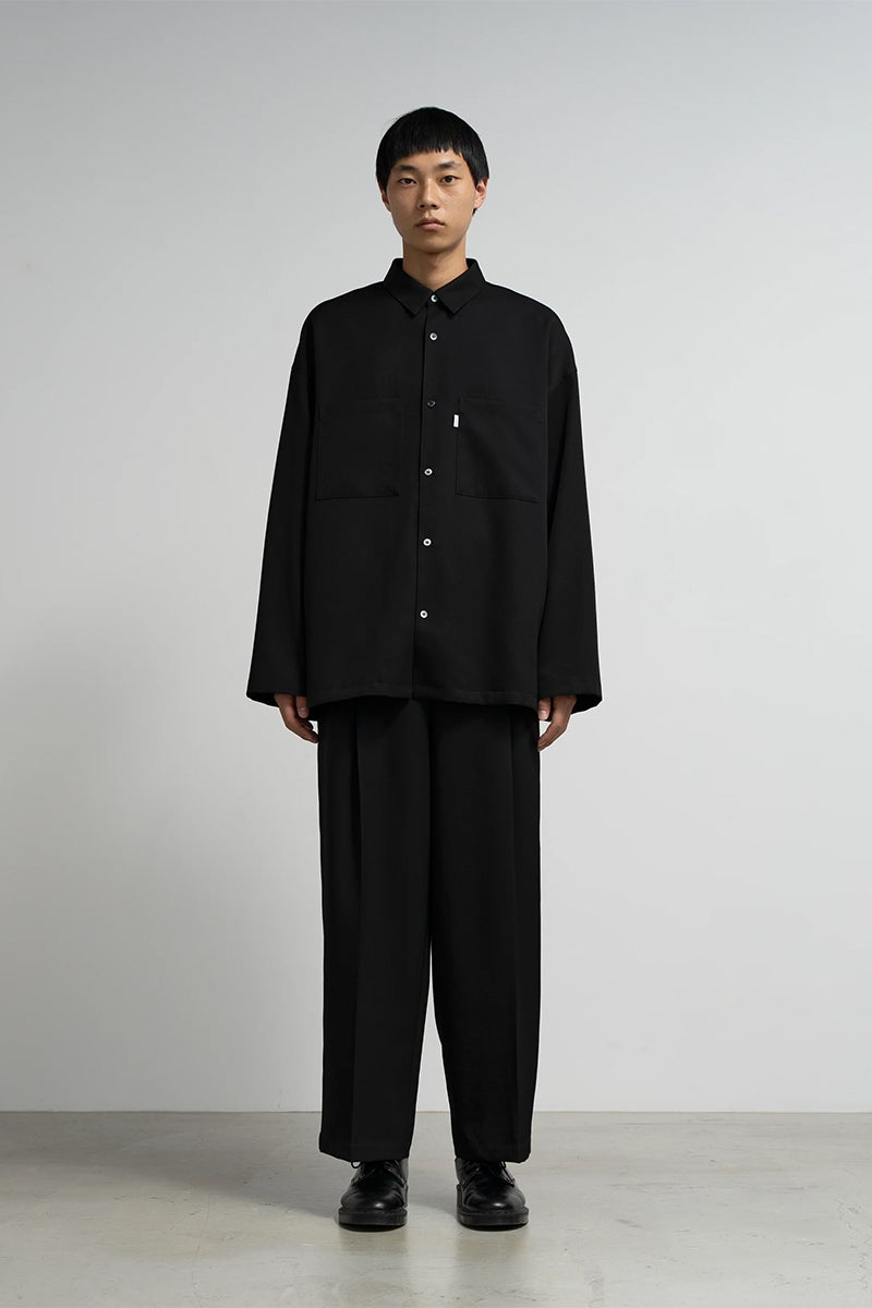 Graphpaper(グラフペーパー) Scale Off Wool Wide Slacks スケールオフウールワイドスラックス GM263-40184B