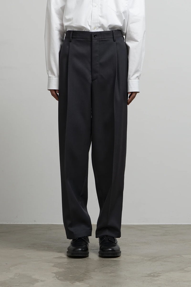 Graphpaper(グラフペーパー) Scale Off Wool Wide Tapered Slacks スケールオフウールワイドテーパードスラックス GM263-40192B