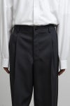 Graphpaper(グラフペーパー) Scale Off Wool Wide Tapered Slacks スケールオフウールワイドテーパードスラックス GM263-40192B