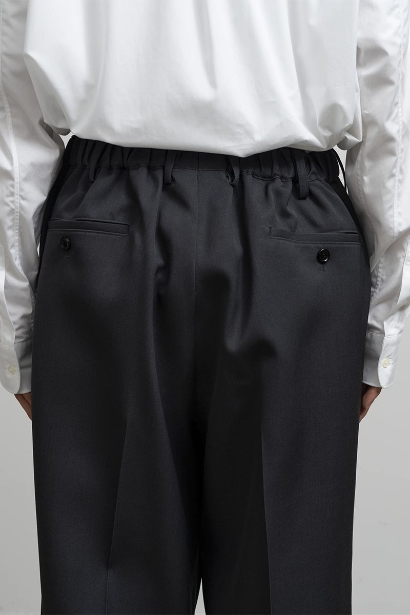 Graphpaper(グラフペーパー) Scale Off Wool Wide Tapered Slacks スケールオフウールワイドテーパードスラックス GM263-40192B