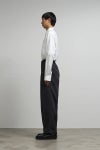 Graphpaper(グラフペーパー) Scale Off Wool Wide Tapered Slacks スケールオフウールワイドテーパードスラックス GM263-40192B
