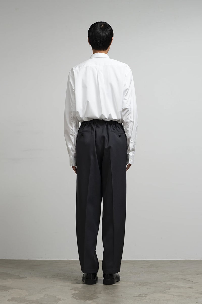 Graphpaper(グラフペーパー) Scale Off Wool Wide Tapered Slacks スケールオフウールワイドテーパードスラックス GM263-40192B