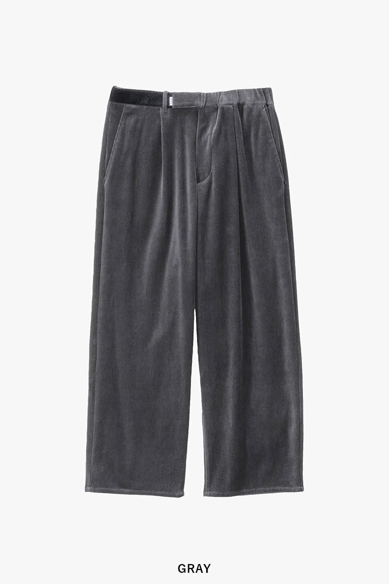 Graphpaper(グラフペーパー) Scale Off Wool Wide Tapered Slacks スケールオフウールワイドテーパードスラックス GM263-40192B