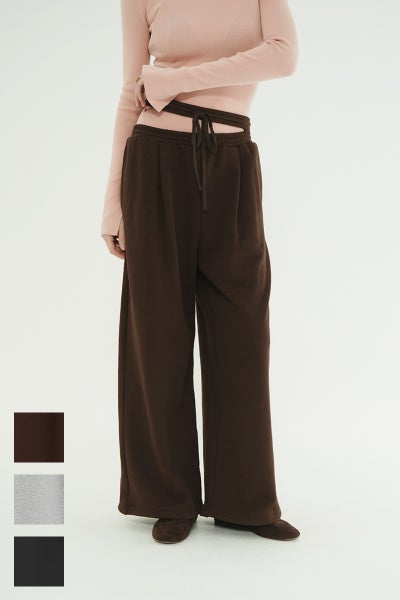 CLANE(クラネ) SLASH WAIST SWEAT PANTS スラッシュウエストスウェットパンツ 11110-7073