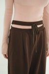 CLANE(クラネ) SLASH WAIST SWEAT PANTS スラッシュウエストスウェットパンツ 11110-7073