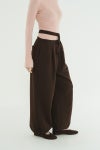 CLANE(クラネ) SLASH WAIST SWEAT PANTS スラッシュウエストスウェットパンツ 11110-7073