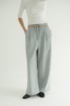CLANE(クラネ) SLASH WAIST SWEAT PANTS スラッシュウエストスウェットパンツ 11110-7073