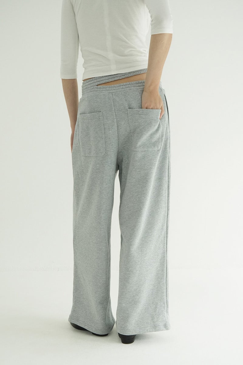 CLANE(クラネ) SLASH WAIST SWEAT PANTS スラッシュウエストスウェットパンツ 11110-7073