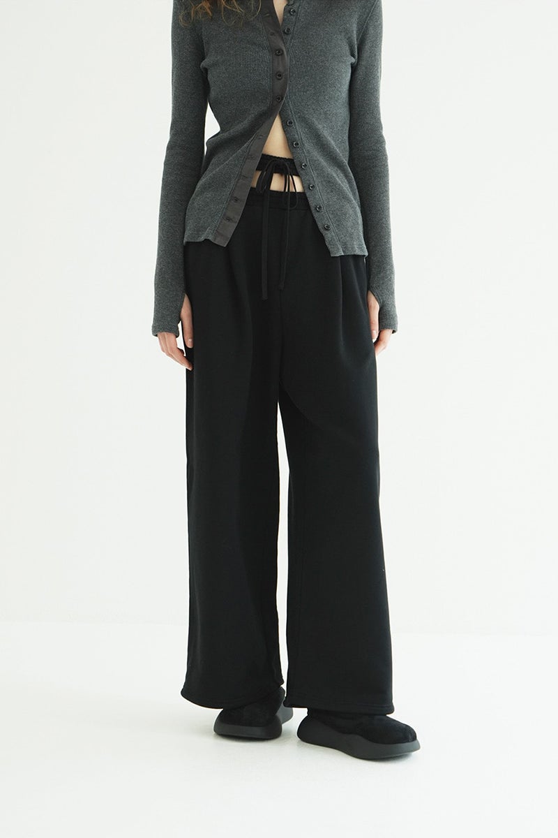 CLANE(クラネ) SLASH WAIST SWEAT PANTS スラッシュウエストスウェットパンツ 11110-7073