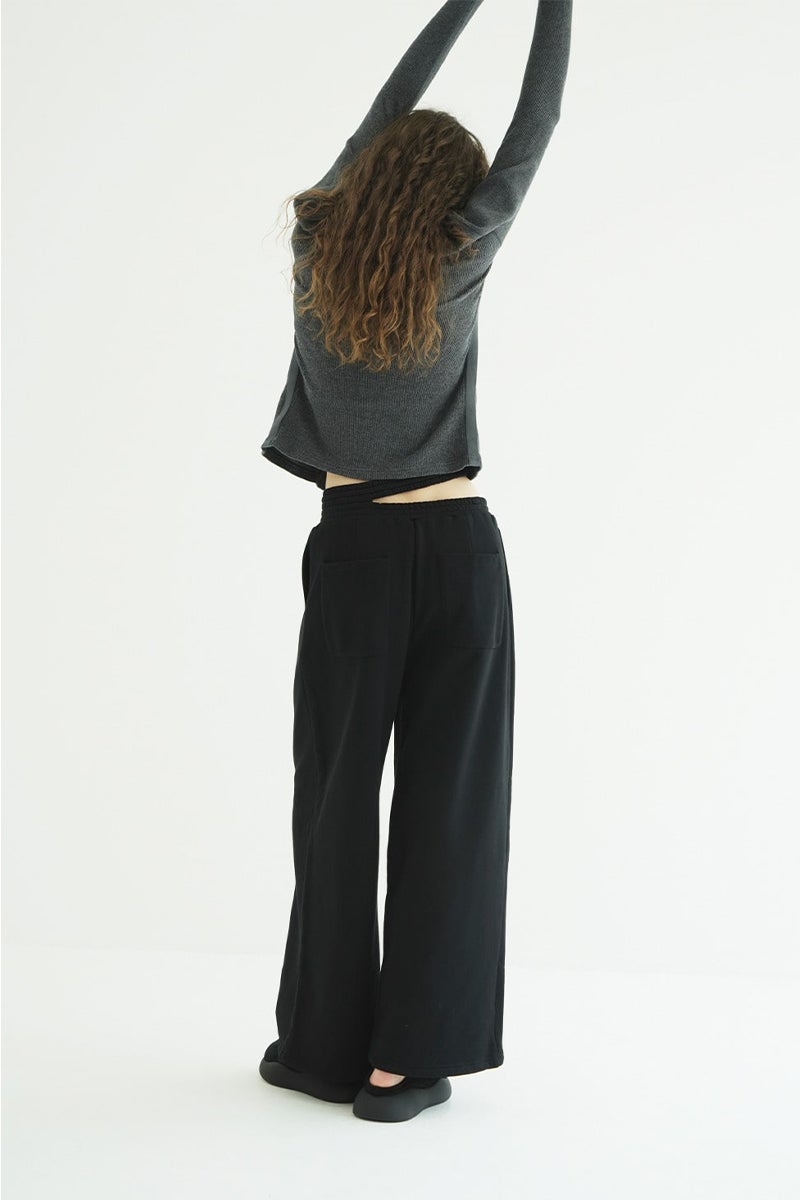 CLANE(クラネ) SLASH WAIST SWEAT PANTS スラッシュウエストスウェットパンツ 11110-7073