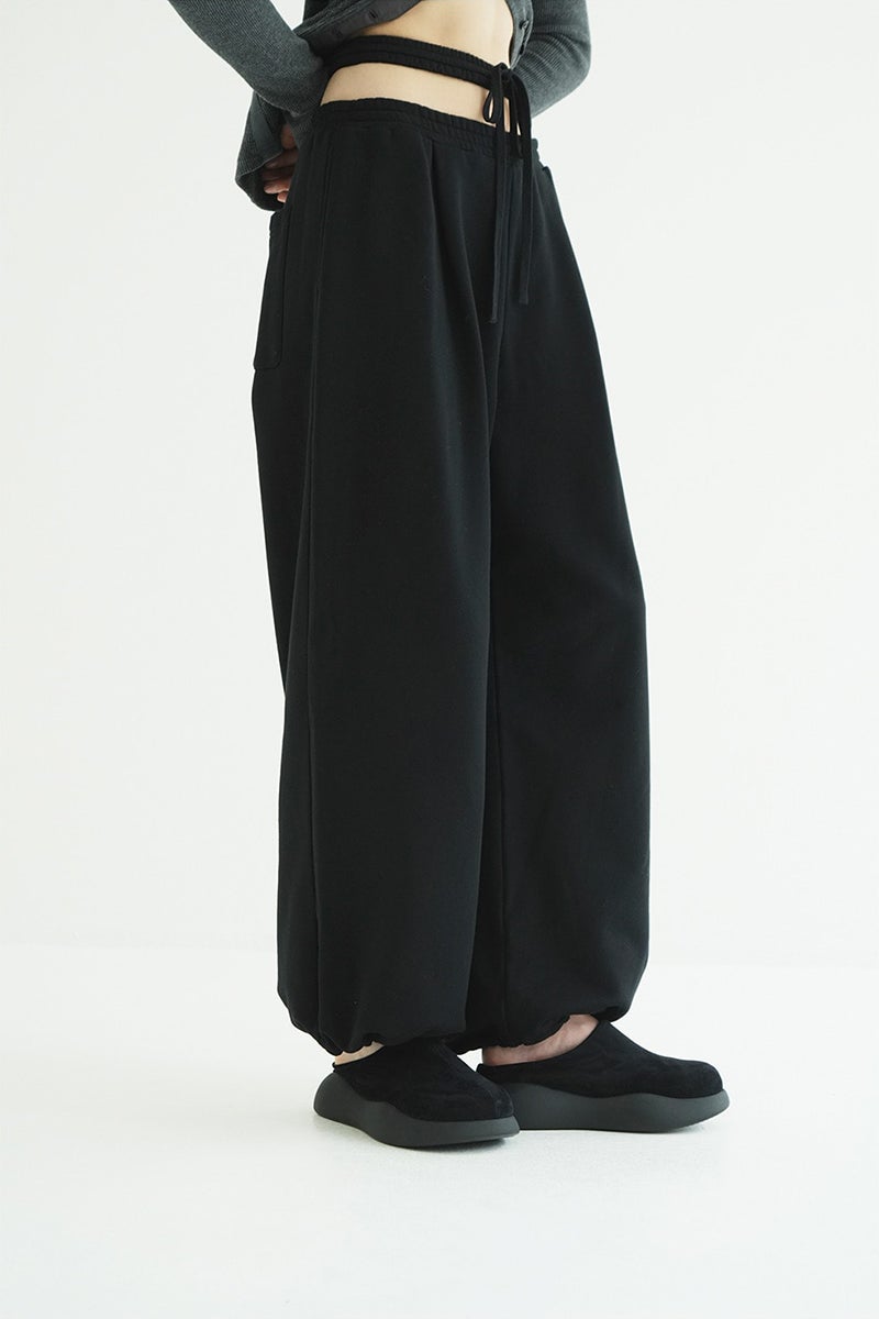 CLANE(クラネ) SLASH WAIST SWEAT PANTS スラッシュウエストスウェットパンツ 11110-7073