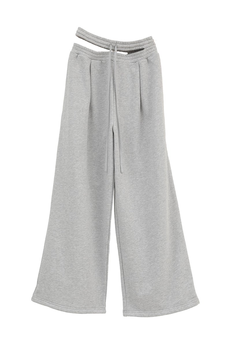 CLANE(クラネ) SLASH WAIST SWEAT PANTS スラッシュウエストスウェットパンツ 11110-7073