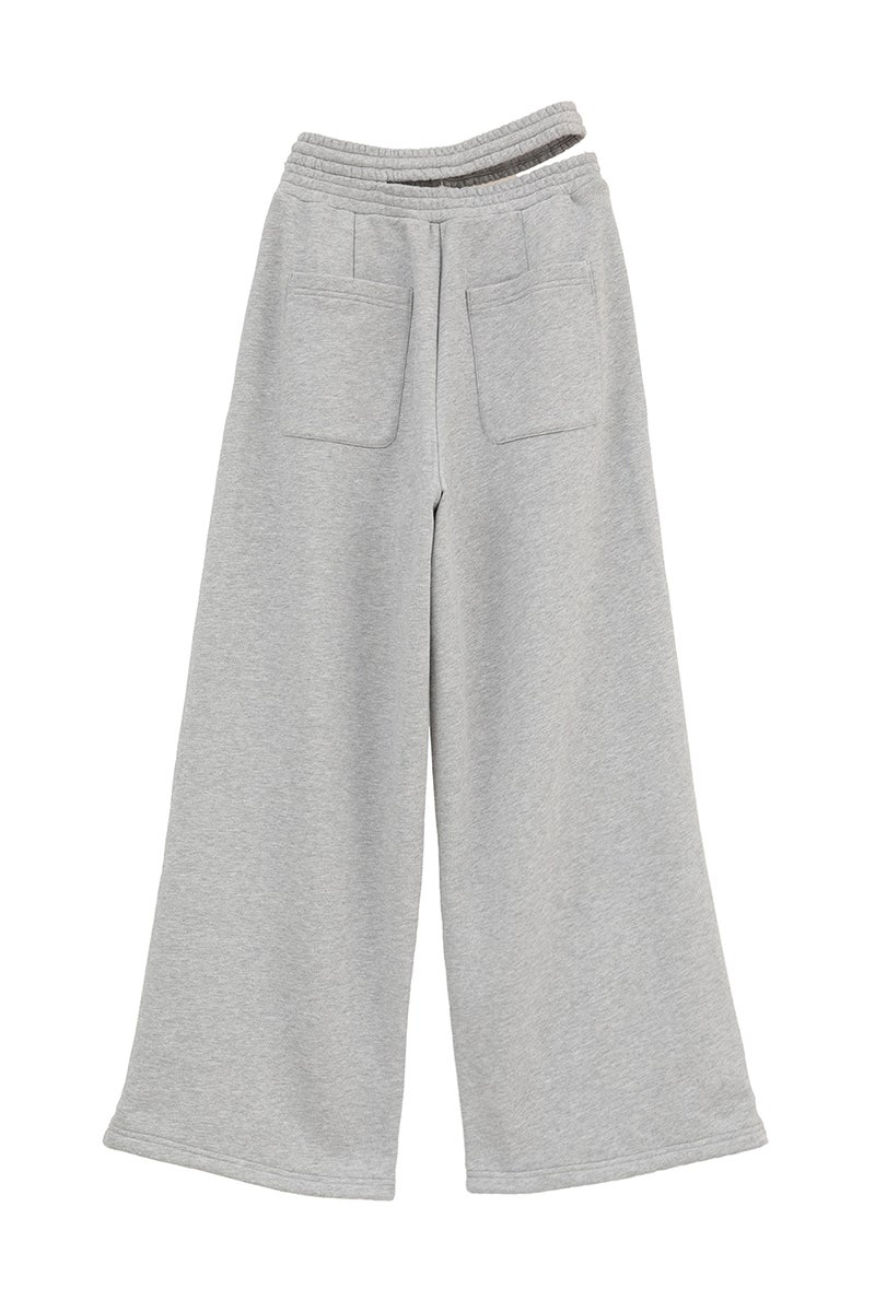 CLANE(クラネ) SLASH WAIST SWEAT PANTS スラッシュウエストスウェットパンツ 11110-7073