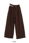 CLANE(クラネ) SLASH WAIST SWEAT PANTS スラッシュウエストスウェットパンツ 11110-7073