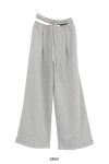 CLANE(クラネ) SLASH WAIST SWEAT PANTS スラッシュウエストスウェットパンツ 11110-7073