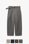 Graphpaper(グラフペーパー) Dry Westpoint Barrel-Fit Belted Pants ドライウエストポイントバレルフィットベルトパンツ GM263-40381