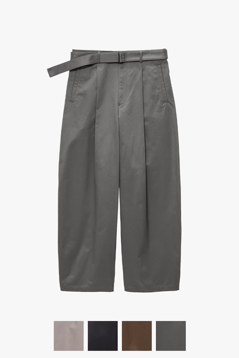 Graphpaper(グラフペーパー) Dry Westpoint Barrel-Fit Belted Pants ドライウエストポイントバレルフィットベルトパンツ GM263-40381