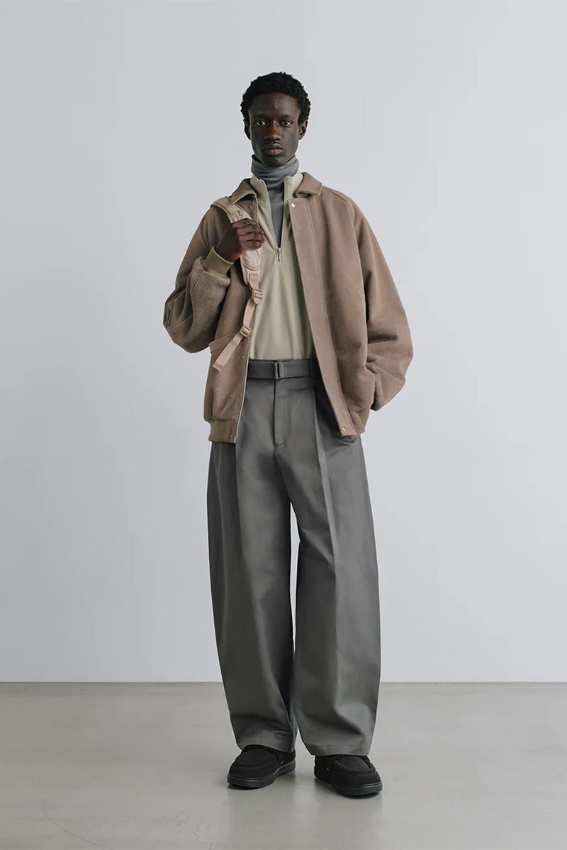 Graphpaper(グラフペーパー) Dry Westpoint Barrel-Fit Belted Pants ドライウエストポイントバレルフィットベルトパンツ GM263-40381