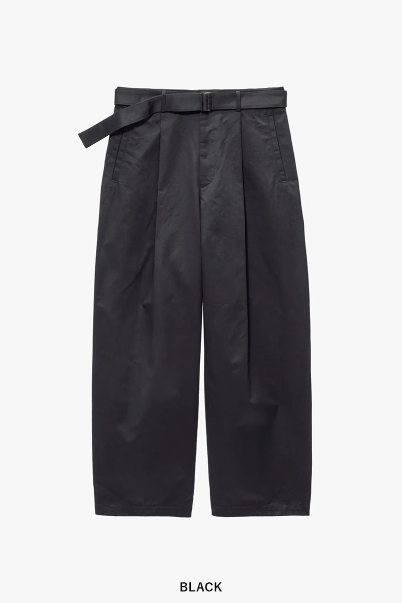 Graphpaper(グラフペーパー) Dry Westpoint Barrel-Fit Belted Pants ドライウエストポイントバレルフィットベルトパンツ GM263-40381
