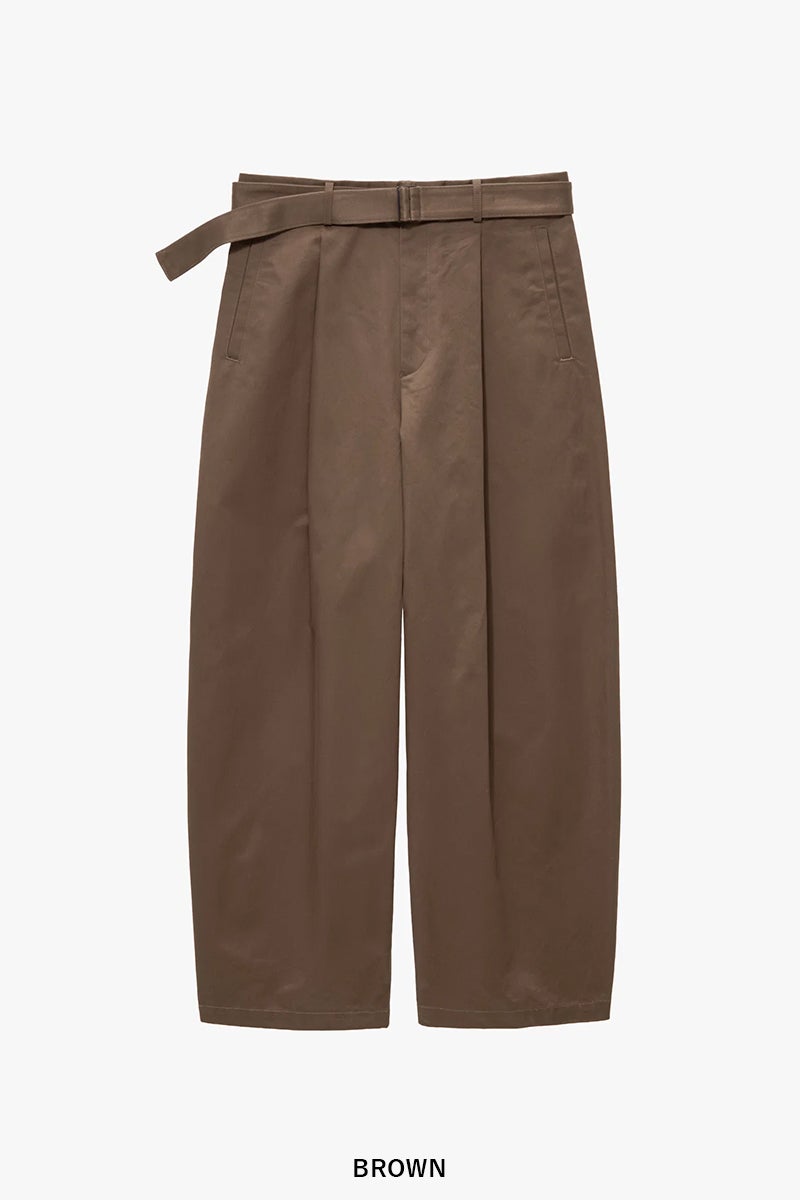 Graphpaper(グラフペーパー) Dry Westpoint Barrel-Fit Belted Pants ドライウエストポイントバレルフィットベルトパンツ GM263-40381