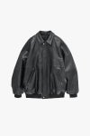 Graphpaper(グラフペーパー) Cow Leather Raglan Blouson カウレザーラグランブルゾン GU263-30320