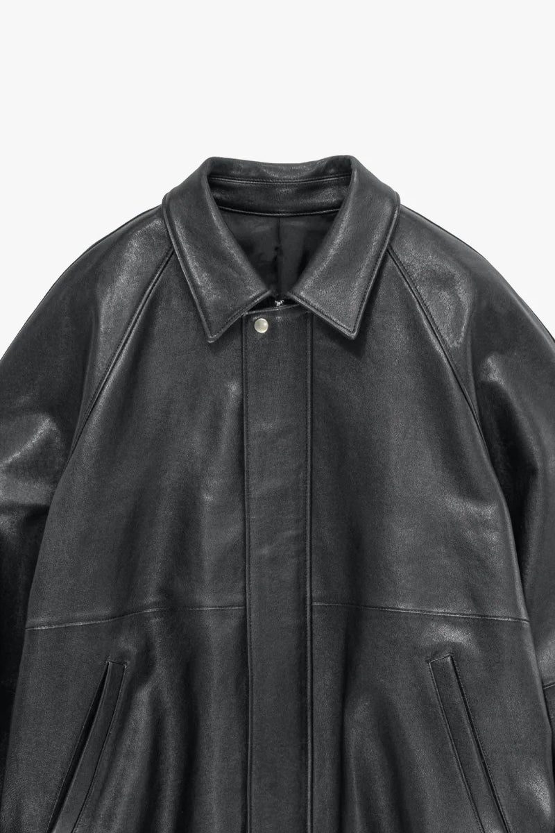 Graphpaper(グラフペーパー) Cow Leather Raglan Blouson カウレザーラグランブルゾン GU263-30320