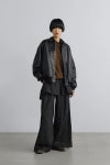 Graphpaper(グラフペーパー) Cow Leather Raglan Blouson カウレザーラグランブルゾン GU263-30320