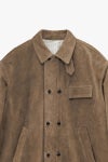 Graphpaper(グラフペーパー) Hairy Suede Corbusier Jacket ヘアリースエードコルビュジエジャケット GM263-30325