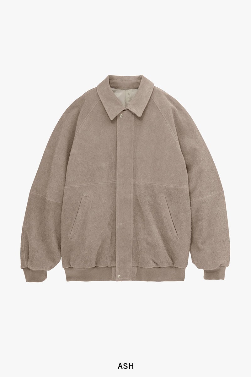 Graphpaper(グラフペーパー) Hairy Suede Raglan Blouson ヘアリースエードラグランブルゾン GU263-30324