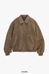 Graphpaper(グラフペーパー) Hairy Suede Raglan Blouson ヘアリースエードラグランブルゾン GU263-30324