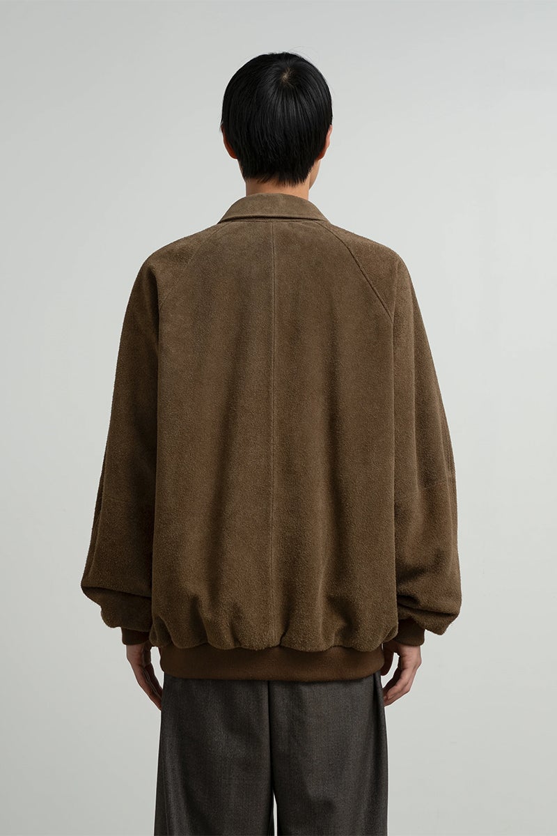 Graphpaper(グラフペーパー) Hairy Suede Raglan Blouson ヘアリースエードラグランブルゾン GU263-30324