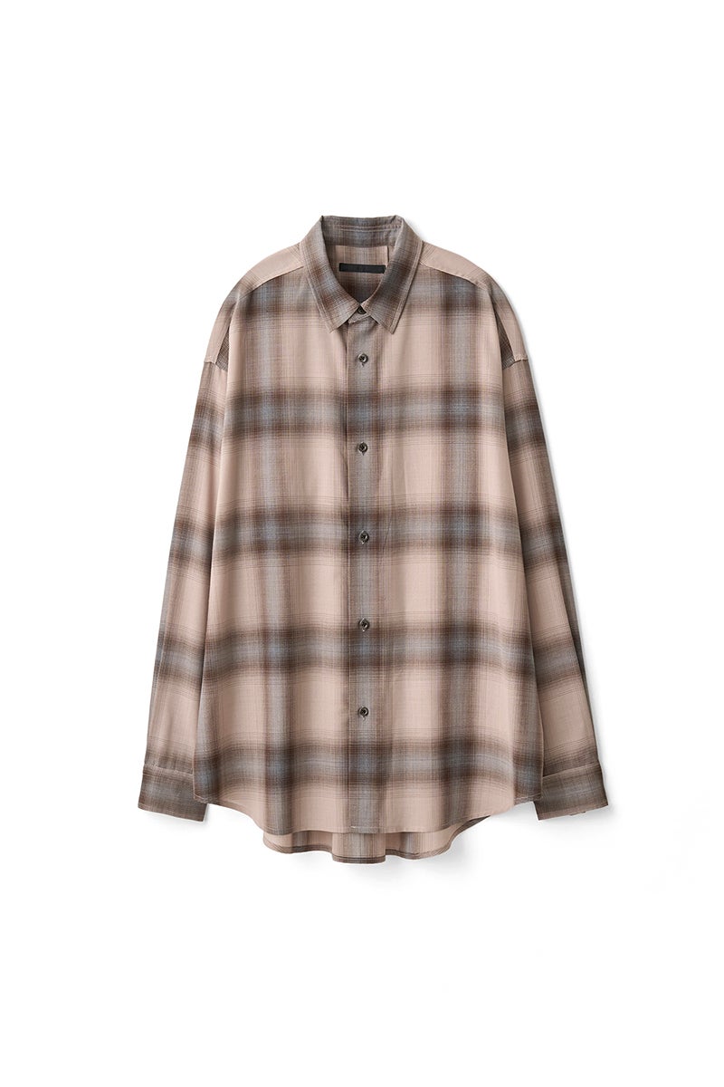 JUHA(ユハ) LIGHTWEIGHT OMBRE CHECK SHIRT ライトウェイトオンブレチェックシャツ 10240702-4