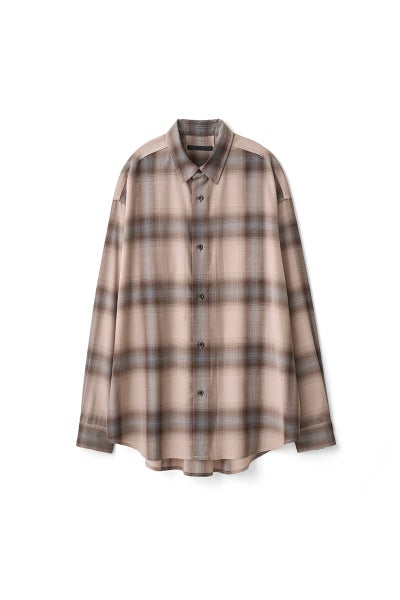 JUHA(ユハ) LIGHTWEIGHT OMBRE CHECK SHIRT ライトウェイトオンブレチェックシャツ 10240702-4