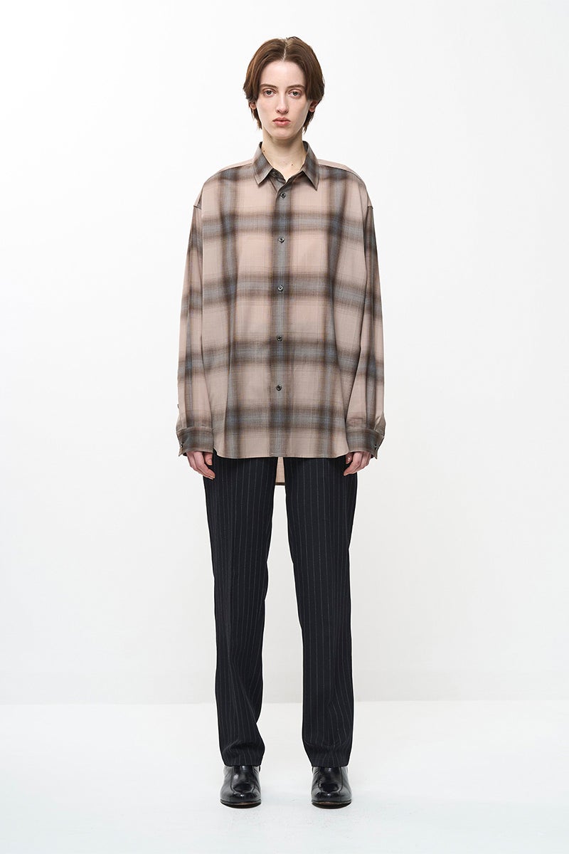 JUHA(ユハ) LIGHTWEIGHT OMBRE CHECK SHIRT ライトウェイトオンブレチェックシャツ 10240702-4