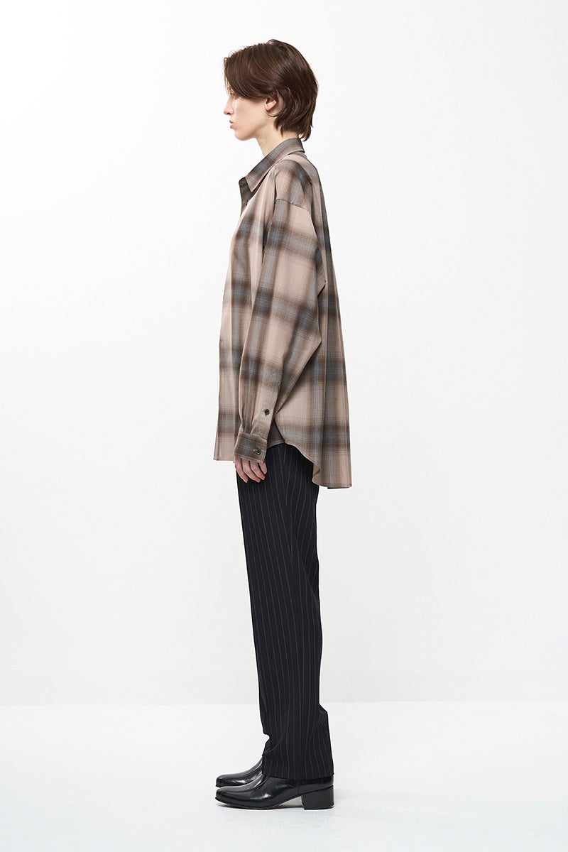 JUHA(ユハ) LIGHTWEIGHT OMBRE CHECK SHIRT ライトウェイトオンブレチェックシャツ 10240702-4