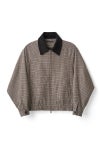 JUHA(ユハ) CHECK RAGLAN BOMBER JACKET チェックラグランボンバージャケット 10240202-2