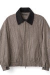 JUHA(ユハ) CHECK RAGLAN BOMBER JACKET チェックラグランボンバージャケット 10240202-2