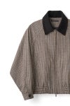 JUHA(ユハ) CHECK RAGLAN BOMBER JACKET チェックラグランボンバージャケット 10240202-2