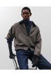 JUHA(ユハ) CHECK RAGLAN BOMBER JACKET チェックラグランボンバージャケット 10240202-2