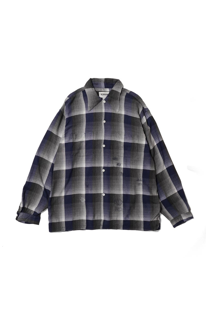 BOWWOW(バウワウ) CHECK RAYON SHIRT チェックレーヨンシャツ BWU-CRS