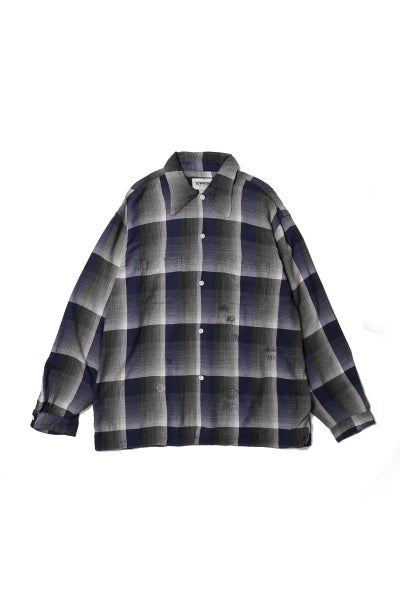 BOWWOW(バウワウ) CHECK RAYON SHIRT チェックレーヨンシャツ BWU-CRS